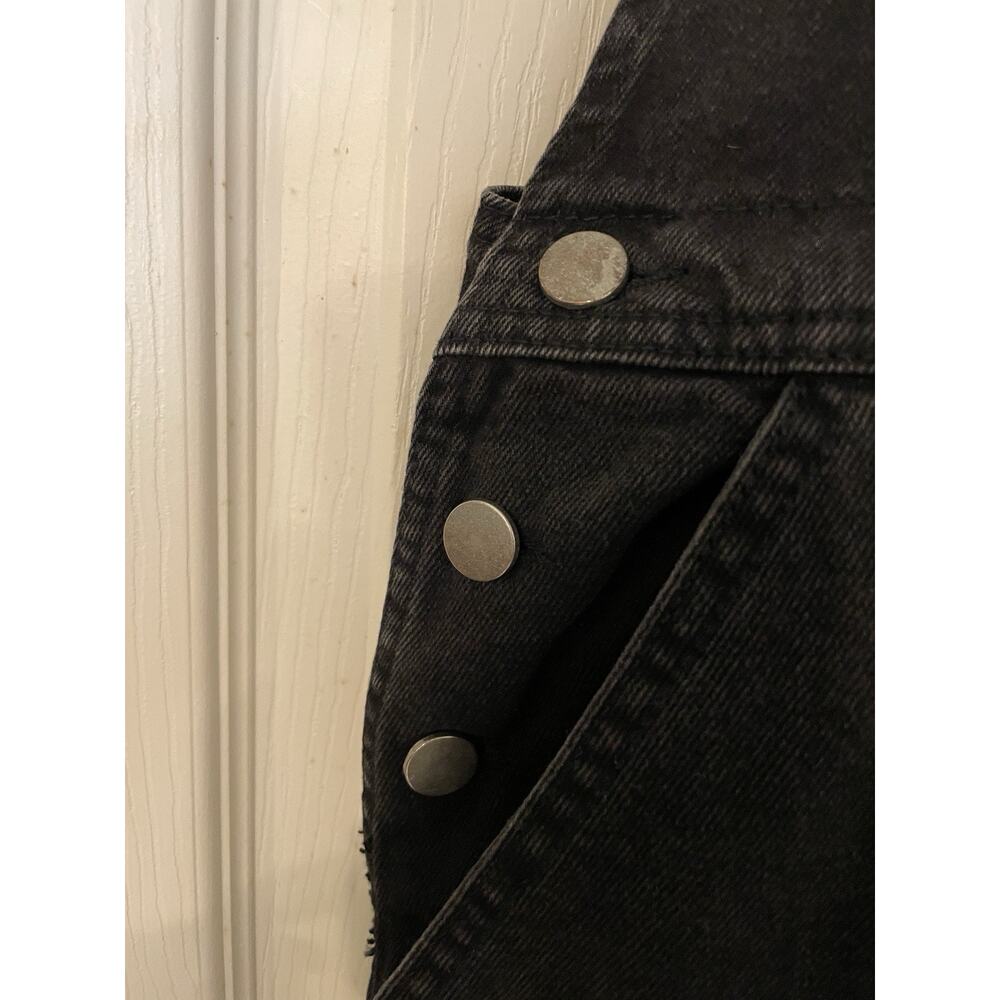 NWT ASOS Curve Denim Black Overalls Jumper Skirt Dress UK22 US18 - Picture 5 of 9